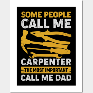 Carpenter Dad Woodworking Woodworker Father Gift Posters and Art